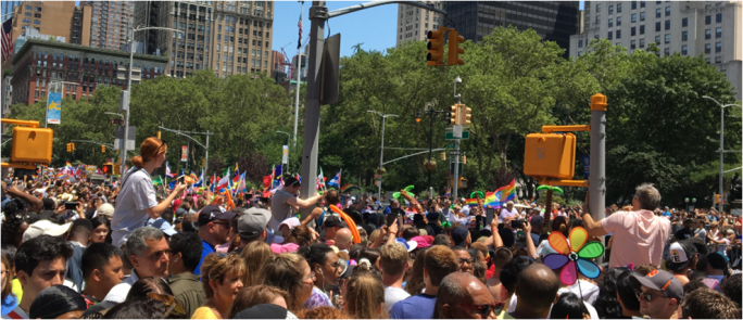 Crowd at New York City World Pride 2019